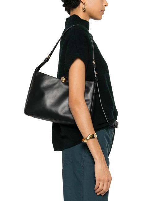 SFERA SOFT  Sac bandoulière en cuir Noir - Sacs pour Femme