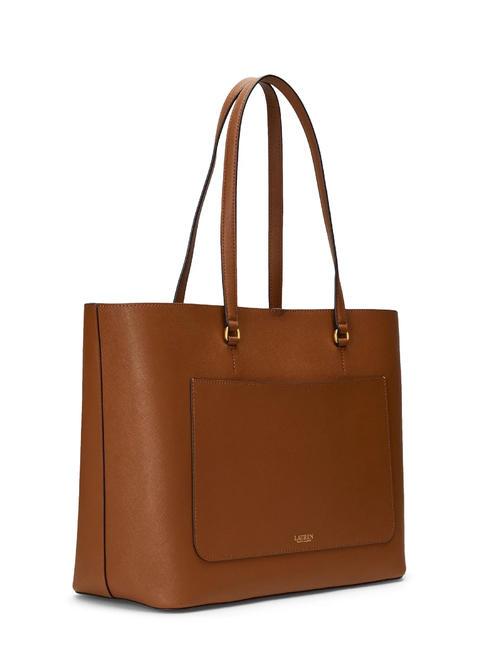KARLY  Grand sac cabas en cuir lauren tan2 - Sacs pour Femme
