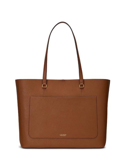 KARLY  Grand sac cabas en cuir lauren tan2 - Sacs pour Femme
