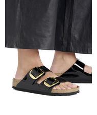 BIRKENSTOCK ARIZONA BIG BUCKLE Pantoufle brevet&eacute;e noir - Chaussures Femme - 7