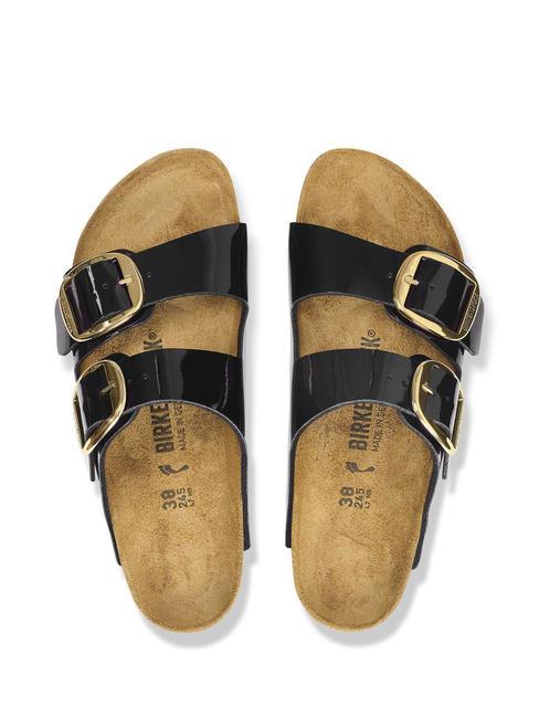 ARIZONA BIG BUCKLE Pantoufle brevet&eacute;e noir - Chaussures Femme