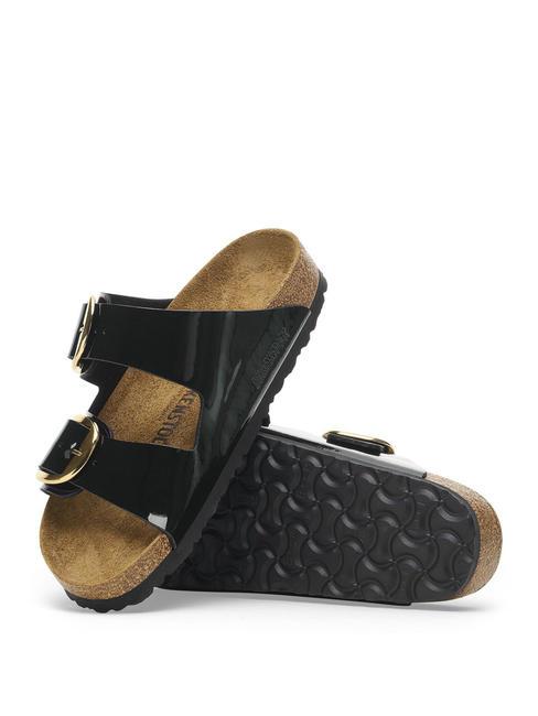 ARIZONA BIG BUCKLE Pantoufle brevet&eacute;e noir - Chaussures Femme