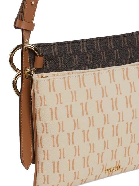 MONOGRAM  Sac à bandoulière double brun foncé / tête crème - Sacs pour Femme