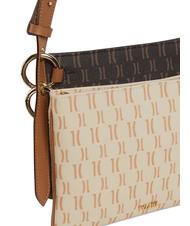 ALVIERO MARTINI PRIMA CLASSE MONOGRAM  Sac à bandoulière double brun foncé / tête crème - Sacs pour Femme - 3