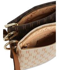 ALVIERO MARTINI PRIMA CLASSE MONOGRAM  Sac à bandoulière double brun foncé / tête crème - Sacs pour Femme - 4
