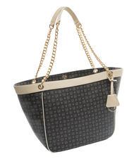 POLLINI HERITAGE Sac bandoulière, transformable Noir / Ivoire - Sacs pour Femme - 3