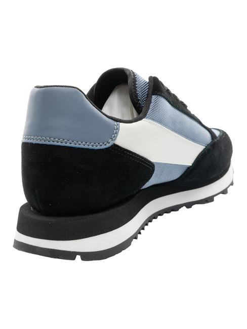 OSAKA Baskets Homme noir + bleu - Chaussures Homme