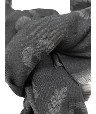 POLLINI JAQUARD Écharpe fabriquée en Italie noir - Écharpes - 4