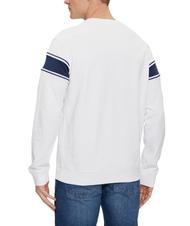 GUESS INSERTED STRIPE Sweat col rond en coton blanc pur - Pulls molletonnés - 2
