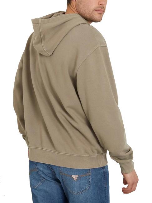 FINCH TERRY Sweat-shirt oversize avec poche et capuche ardoise taupe multi - Pulls molletonn&eacute;s