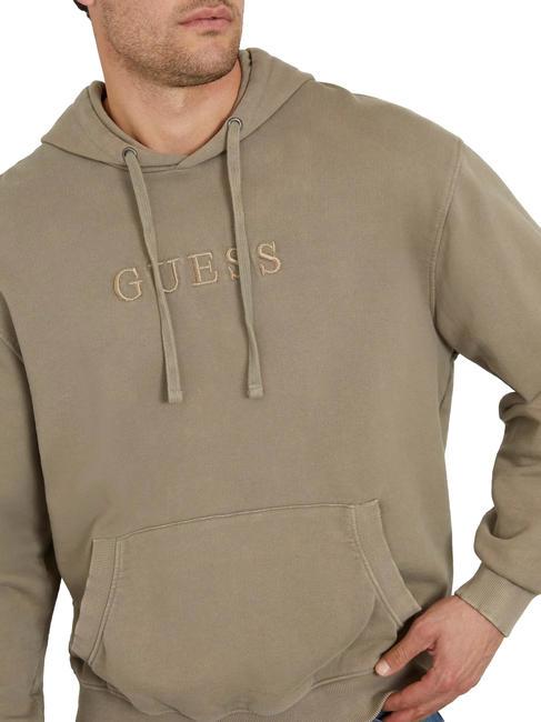 FINCH TERRY Sweat-shirt oversize avec poche et capuche ardoise taupe multi - Pulls molletonn&eacute;s