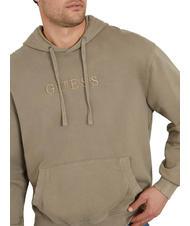 GUESS FINCH TERRY Sweat-shirt oversize avec poche et capuche ardoise taupe multi - Pulls molletonn&eacute;s - 3