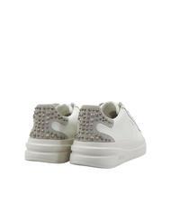 GUESS ELBINA Baskets en cuir avec clous BLANC / OUI - Chaussures Femme - 4