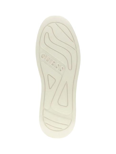 ELBINA Baskets en cuir avec clous BLANC / OUI - Chaussures Femme