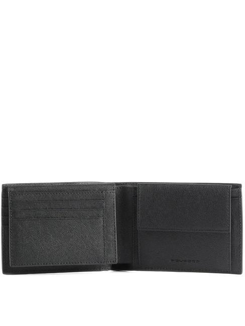 Portefeuille BLACK SQUARE, en cuir noir - Portefeuilles Homme