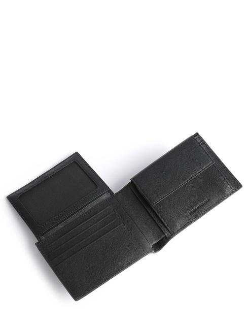 Portefeuille BLACK SQUARE, en cuir noir - Portefeuilles Homme