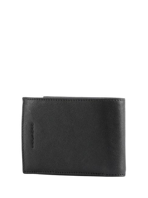 Portefeuille BLACK SQUARE, en cuir noir - Portefeuilles Homme
