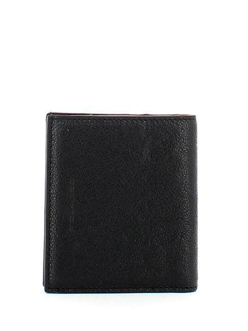 BLACK SQUARE  Portefeuille vertical en cuir noir - Portefeuilles Homme