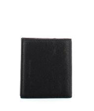 PIQUADRO BLACK SQUARE  Portefeuille vertical en cuir noir - Portefeuilles Homme - 4