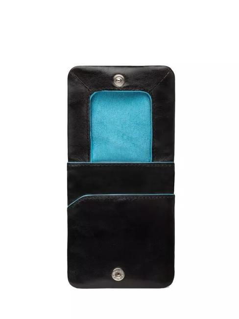 BLUE SQUARE Porte-monnaie en cuir noir - Portefeuilles Homme