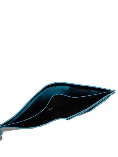 BLUE SQUARE  Portefeuille en cuir avec logo m&eacute;tallique noir - Portefeuilles Homme