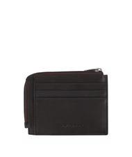 PIQUADRO TAG Porte-cartes zipp&eacute; MORO - Portefeuilles Homme - 2