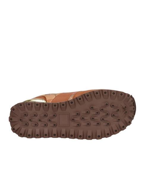 WENDY JR Baskets Cuir / Beige G&eacute;o - Chaussures Femme
