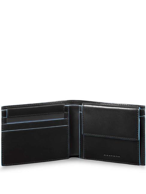 BLUE SQUARE  Portefeuille moyen en cuir noir - Portefeuilles Homme