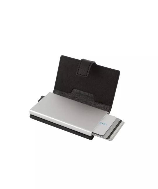 BLACK SQUARE Porte-cartes en cuir Noir - Portefeuilles Homme
