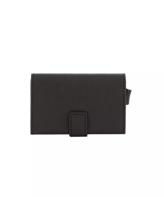 BLACK SQUARE Porte-cartes en cuir Noir - Portefeuilles Homme