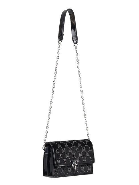 CHELSIE Mini sac en velours avec strass NOIR - Sacs pour Femme