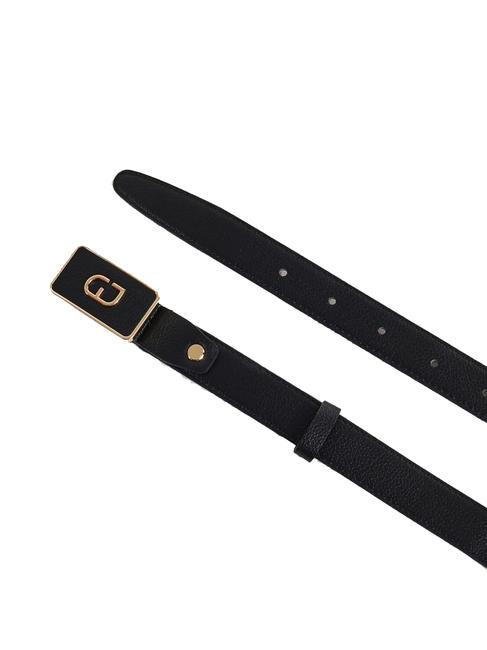 CLAIRE Ceinture raccourcissable avec boucle logo NOIR - Ceintures