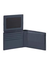 PIQUADRO MODUS RESTYLING Porte-feuille en cuire bleu - Portefeuilles Homme - 3