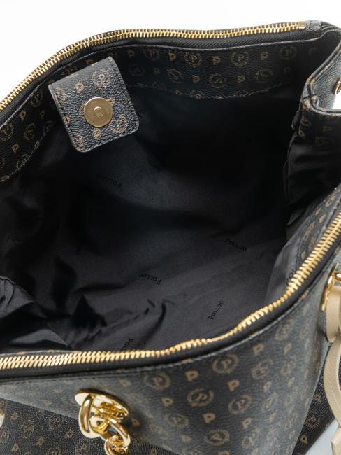 HERITAGE  Sac avec bandoulière Noir / Ivoire - Sacs pour Femme
