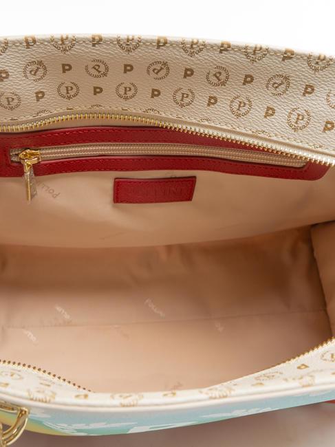 HERITAGE  Sac shopping avec imprimé intégral Ivoire / lac - Sacs pour Femme