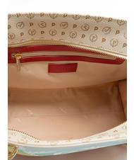POLLINI HERITAGE  Sac shopping avec imprimé intégral Ivoire / lac - Sacs pour Femme - 5