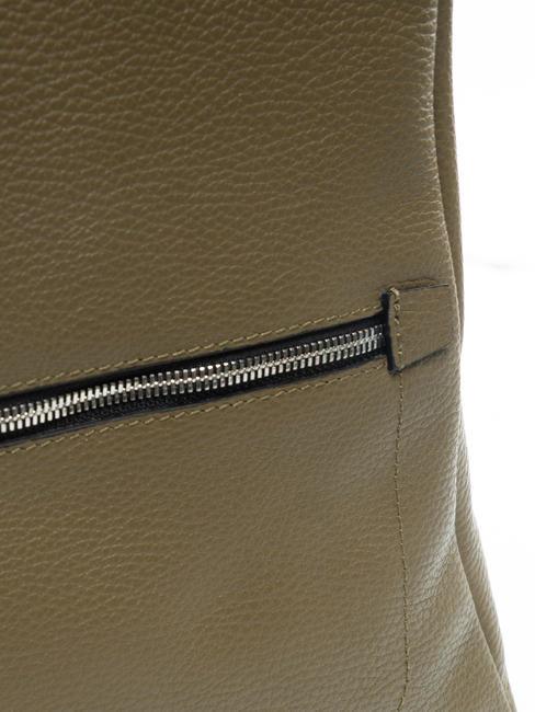 GC Sac à dos en cuir martelé vert guam - Sacs pour Femme