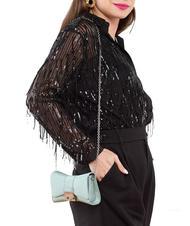 FURLA METROPOLIS Mini sac bandoulière en tissu zéphyr - Sacs pour Femme - 7