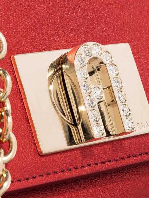 1927 Mini sac en cuir métallisé Rouge vénitien - Sacs pour Femme