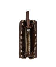 RALPH LAUREN RL LOGO Petit portefeuille zippé en cuir acajou foncé - Portefeuilles Femme - 2