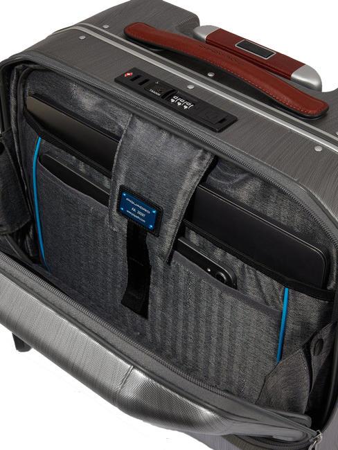 PQ-LIGHT CON FRAME Chariot pilote avec support PC 15,6" ner / cuo - Pilot case et Sacs ordinateur &agrave; roulettes