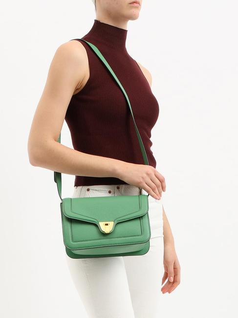 NEW MARVIN TWIST  Sac bandouli&egrave;re, en cuir menthe poivr&eacute;e - Sacs pour Femme