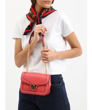 COCCINELLE NEW MARVIN TWIST Sac bandoulière micro, en cuir canneberges - Sacs pour Femme - 4