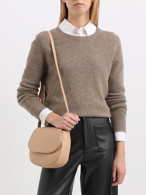 CHERRY Mini sac port&eacute; &eacute;paule en cuir grill&eacute; - Sacs pour Femme