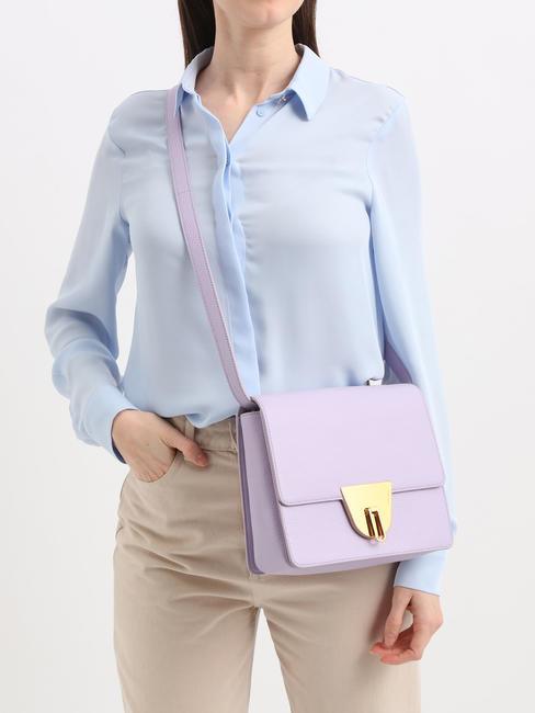 NICO Petit sac bandoulière en cuir lav./lav. - Sacs pour Femme