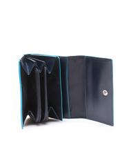 PIQUADRO CAMPIONARIO - BLSQ Portefeuille compact en cuir bleu2 - Portefeuilles Homme - 2