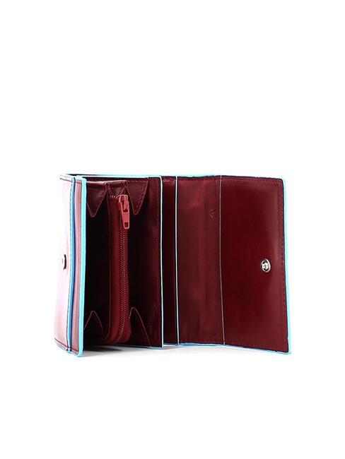 CAMPIONARIO - BLSQ Portefeuille compact en cuir rouge - Portefeuilles Homme