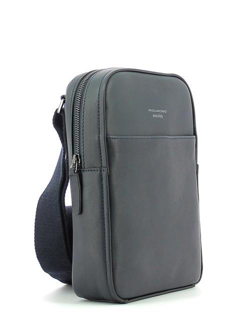 CAMPIONARIO - DAVID Sac &agrave; bandouli&egrave;re en cuir pour iPad bleu - Sacs en Bandouli&egrave;res pour Homme