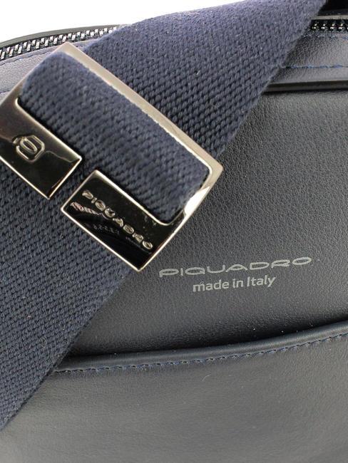 CAMPIONARIO - DAVID Sac &agrave; bandouli&egrave;re en cuir pour iPad bleu - Sacs en Bandouli&egrave;res pour Homme