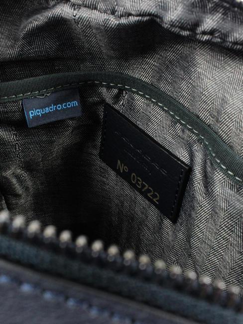 CAMPIONARIO - DAVID Sac &agrave; bandouli&egrave;re en cuir pour iPad bleu - Sacs en Bandouli&egrave;res pour Homme